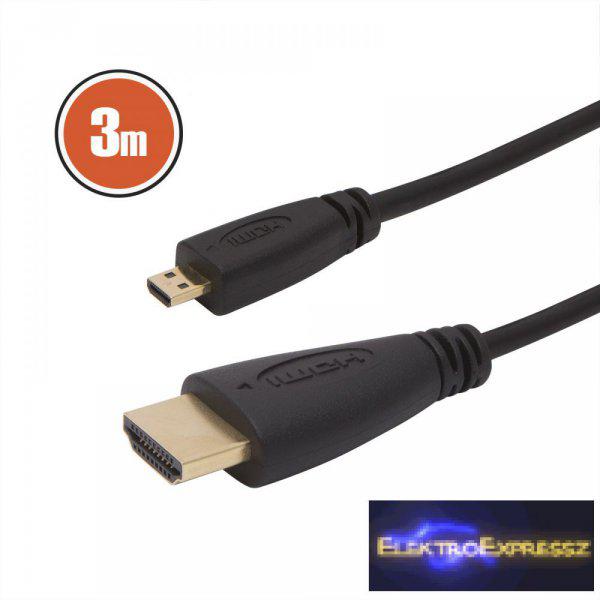 Micro HDMI kábel · 3 m