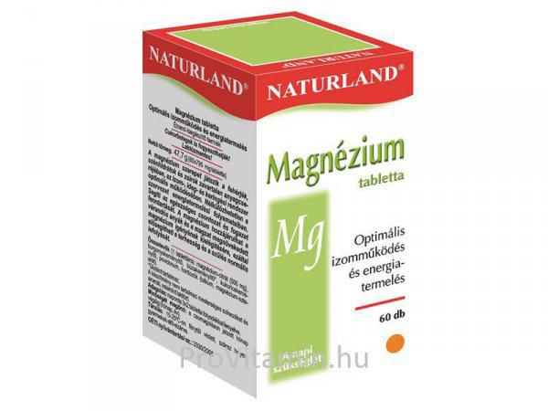 NATURLAND MAGNÉZIUM TABLETTA 60DB