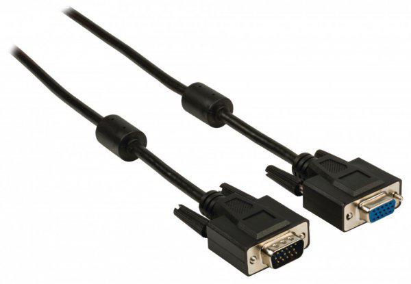 VGA Hosszabbító Kábel VGA Dugó - VGA Aljzat 2.00 m Fekete
