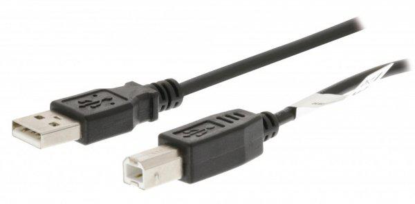 USB 2.0 Kábel A Dugasz - B Dugasz 3.00 m Fekete