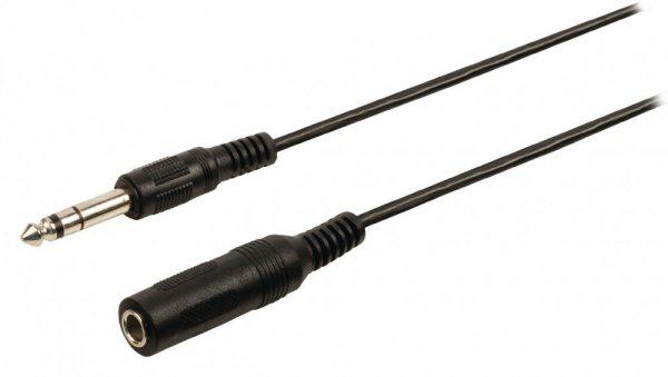 Sztereó Audio Hosszabbító Kábel 6.35 mm-es Dugó - 6.35 mm-es