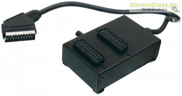 2-way SCART switch black