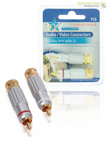 Connector RCA Male Metal Silver