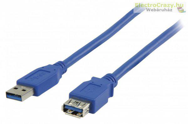 USB 3.0 Hosszabbító Kábel A Dugasz - A Aljzat Kerek 2.00 m K