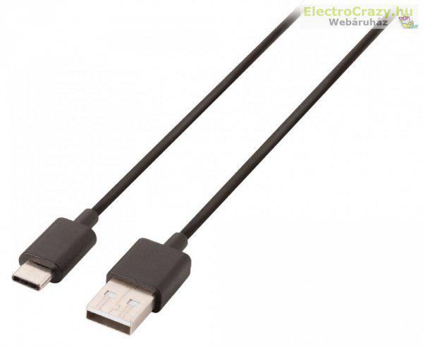 USB 2.0 Kábel USB-C Dugó - A Dugasz 1.00 m Fekete