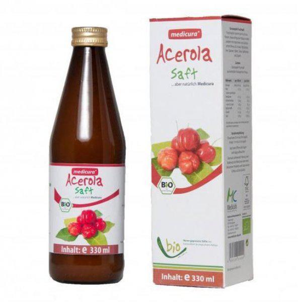 Medicura Acerola 100% Bio gyümölcslé (330 ml)