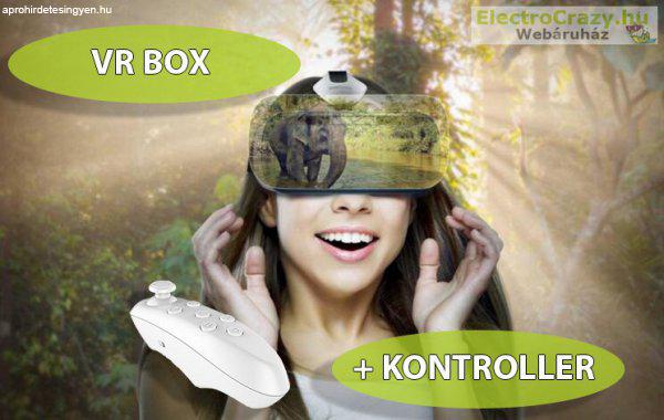 VR BOX - VIRTUÁLIS VALÓSÁG SZEMÜVEG + KONTROLLER