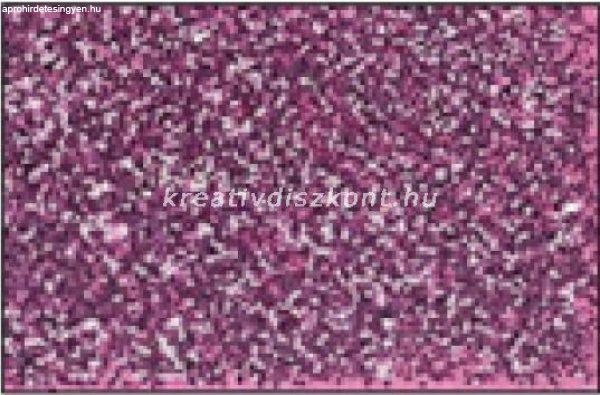 Glitteres dekorgumi lap - A4 rózsaszínes-lila SBUG05
