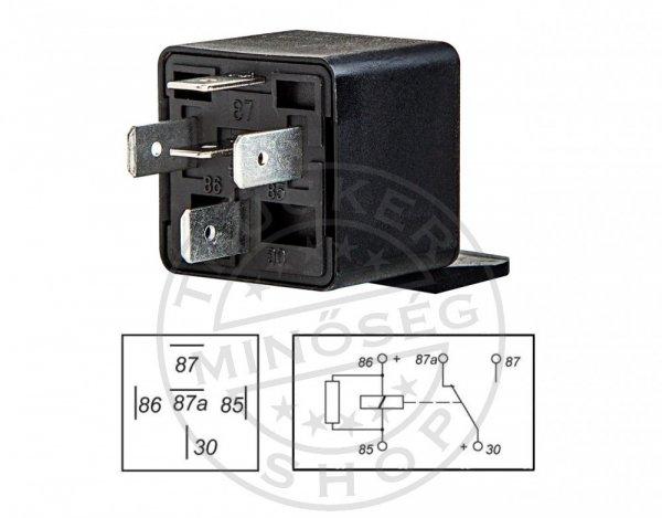 Relé 24V 20/10A 5 lábú