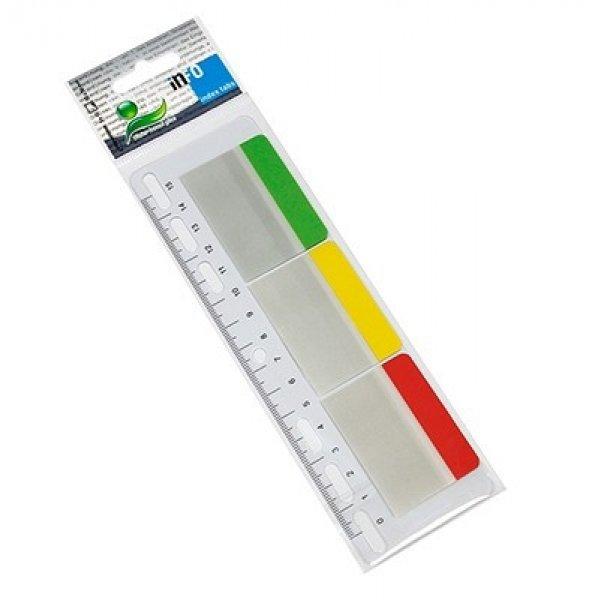 Oldaljelölő Info Notes Index Tabs 50x38mm, 3x10 lap, gyűrűskönyv betéten,
vonalzóval (8741-09)