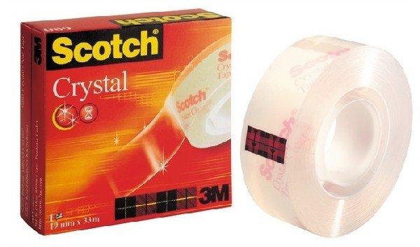 Ragasztószalag 3M Scotch Crystal , 19 mm x 33 m