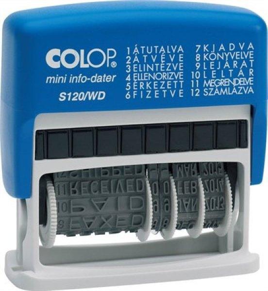 Colop S 120/WD fix szavas dátumbélyegző