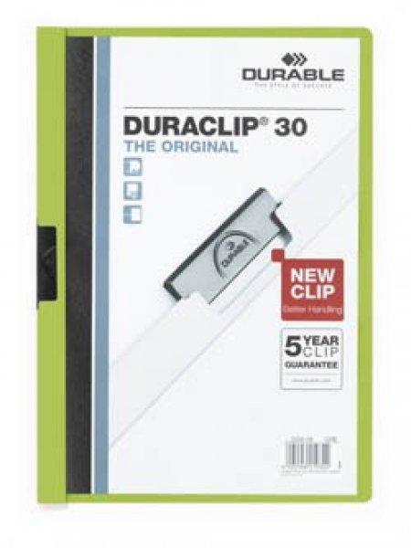 Clip-mappa Durable Duraclip 30 lapig zöld