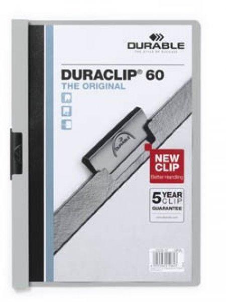 Clip-mappa Durable Duraclip 60 lapig szürke